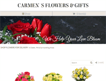 Tablet Screenshot of carmens-flowers.com